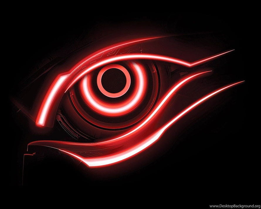 Glowing Red Cybernetic Eye Abstract Technology Wallpaper HD wallpaper