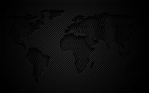 Dark World Map With Hexagonal Mesh Texture And Diagonal Carbon Fiber Pattern Background HD wallpaper