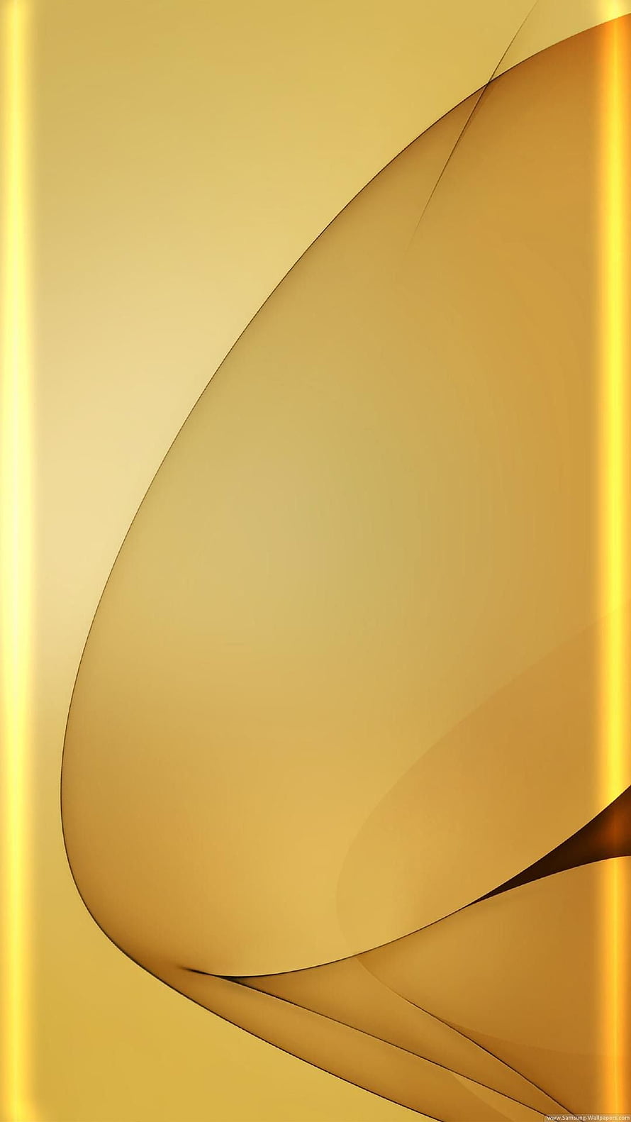 Abstract Golden Curves and Smooth Gradients for Desktop Background HD phone wallpaper