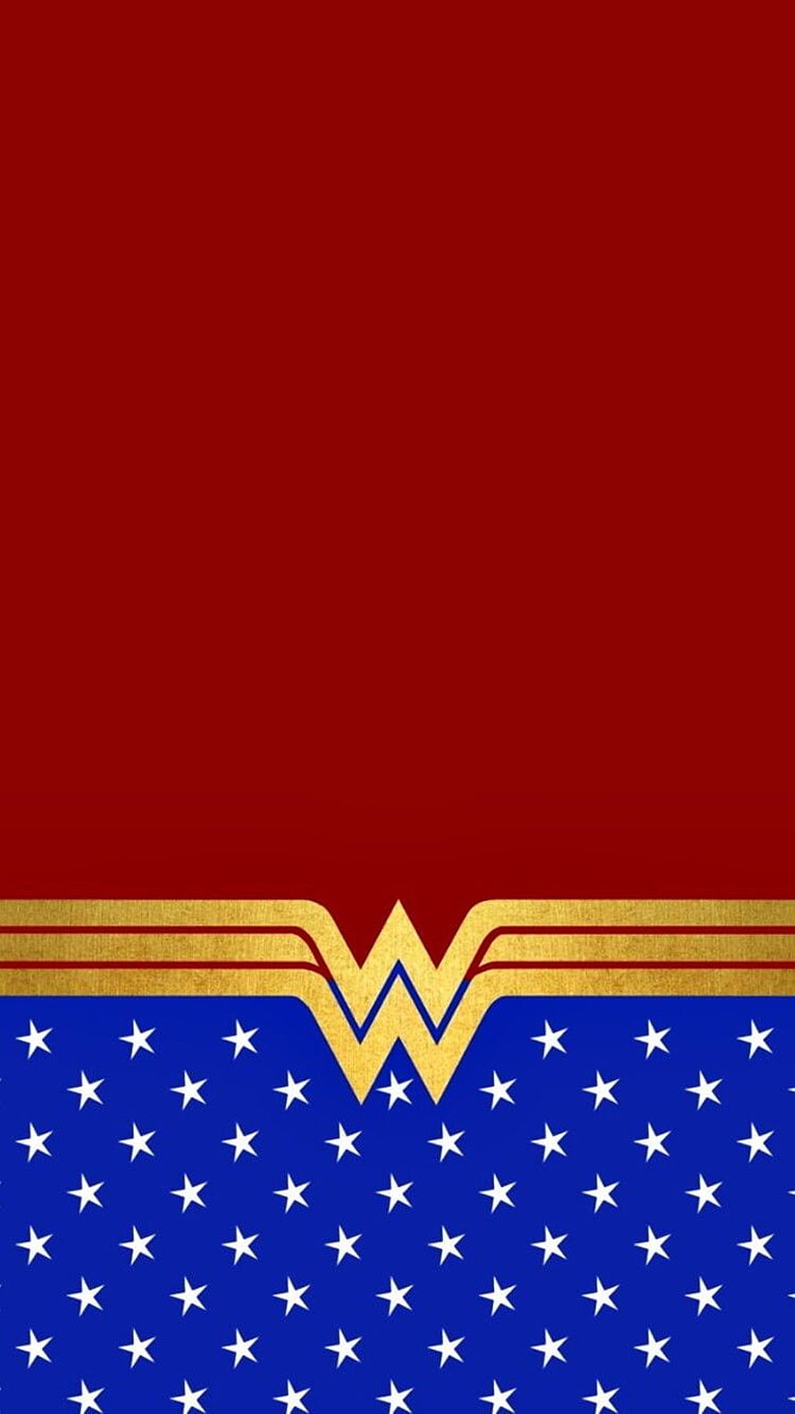 Minimalist Wonder Woman Logo Wallpaper with Red and Blue Star Pattern, Brittani on Wonder Woman. Wonder woman, Apple, Wonder Woman Logo HD phone wallpaper