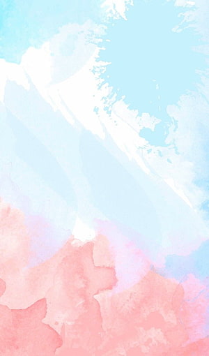 Soft Pastel Watercolor Abstract Background With Pink And Blue Hues HD phone wallpaper