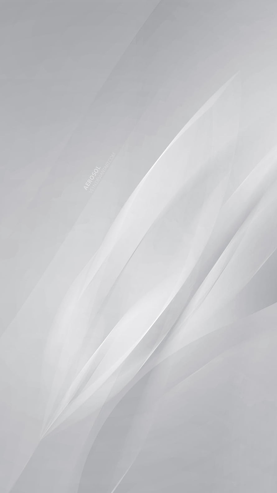 Minimalist White Abstract Flowing Fabric Waves on Soft Grey Gradient Background HD phone wallpaper