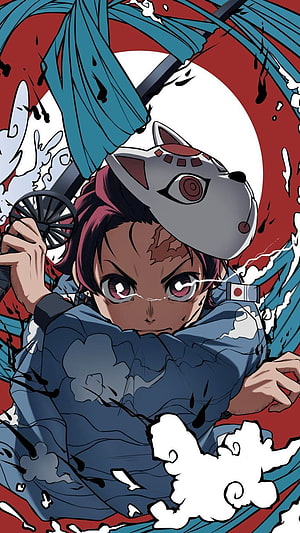 Tanjiro Kamado Demon Slayer Anime Wallpaper HD phone wallpaper