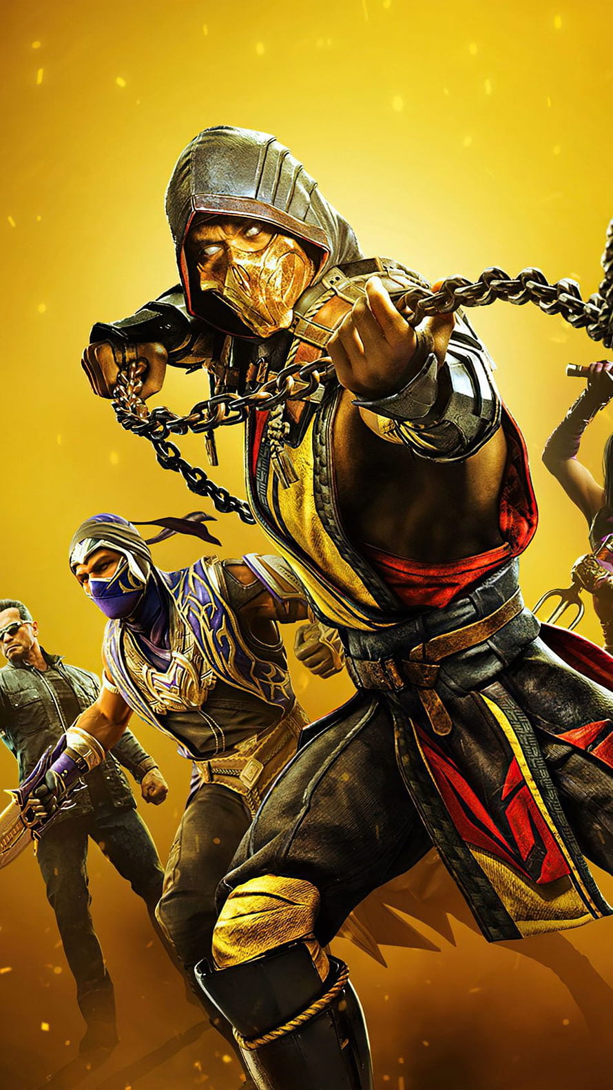 Mortal Kombat 11 Scorpion and Sub-Zero Character Artwork HD phone wallpaper