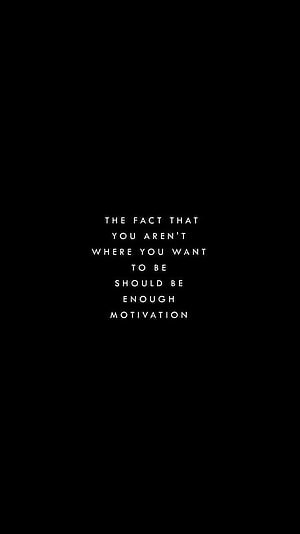 Minimalist Black Background With White Motivational Quote About Ambition And Self Improvement HD phone wallpaper