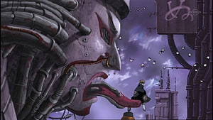 Naruto Shippuden Amegakure Hidden Rain Village Giant Mechanical Statue HD wallpaper