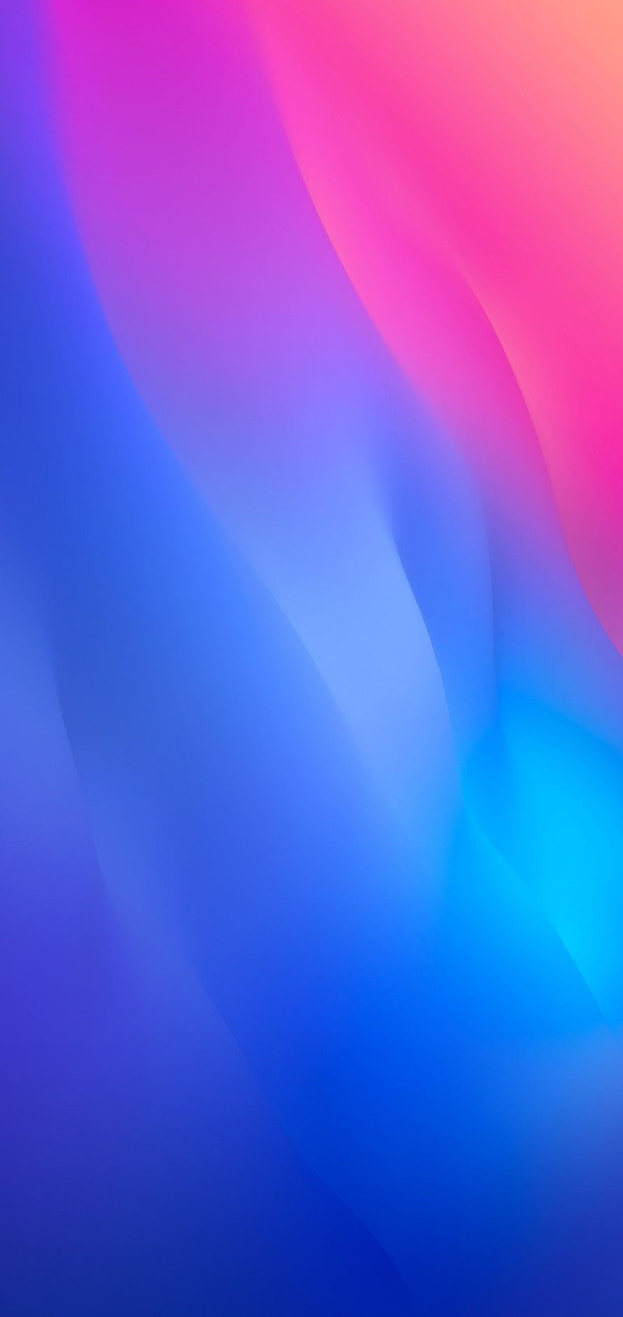 Vibrant Abstract Gradient with Flowing Blue and Pink Waves for Minimalist Desktop HD phone wallpaper