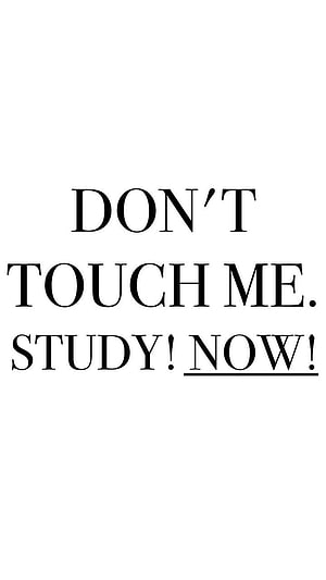 Minimalist Black and White Study Motivation Quote Wallpaper HD phone wallpaper