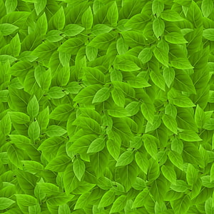 Vibrant Green Leaf Pattern Digital Art Abstract Nature Background HD phone wallpaper
