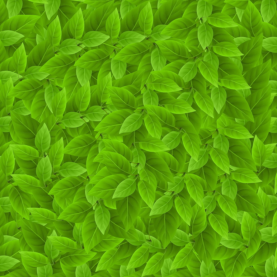 Vibrant Green Leaf Pattern Digital Art Abstract Nature Background HD phone wallpaper