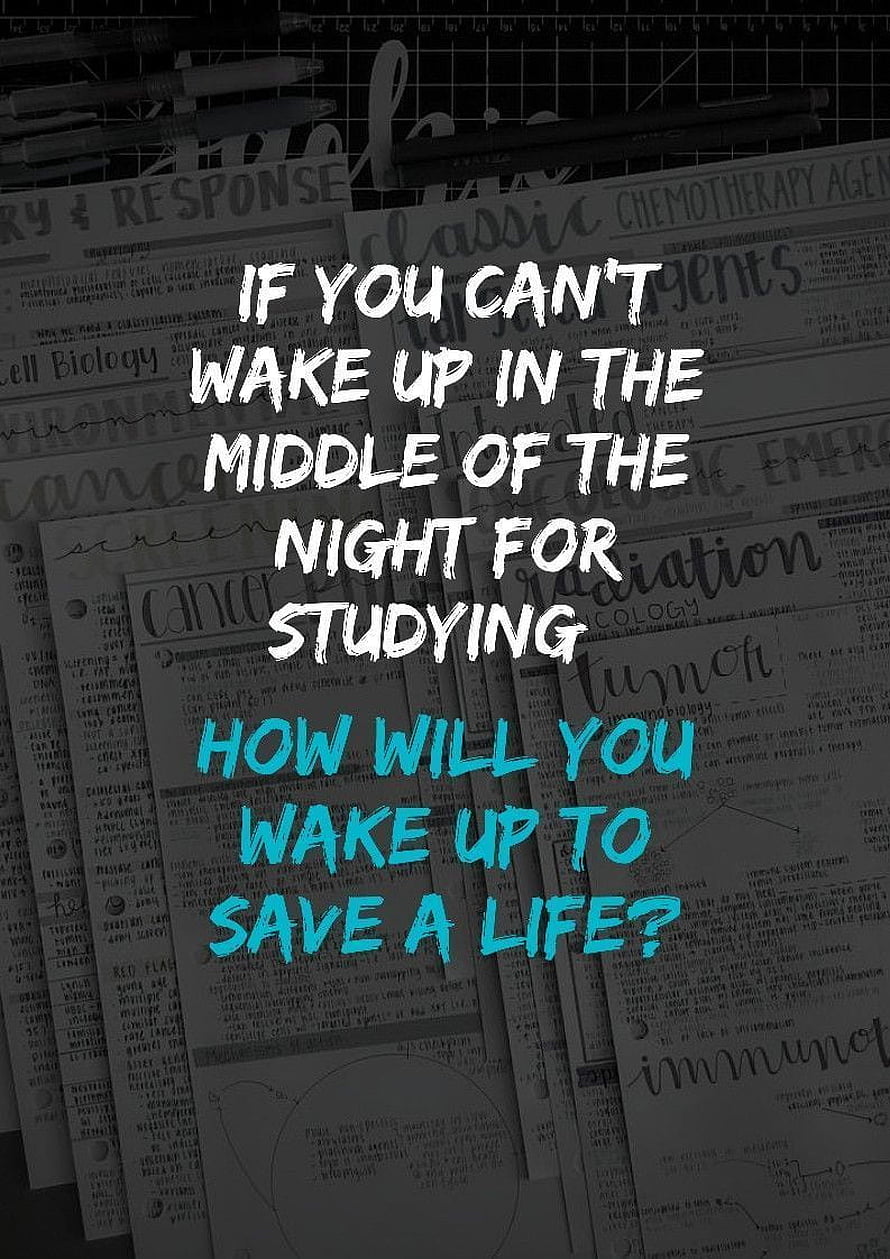Medical Student Motivation Quote About Saving Lives And Studying Hard At Night HD phone wallpaper