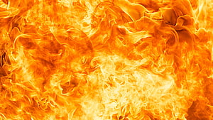Vibrant Orange and Yellow Fire Flames Abstract Background HD wallpaper