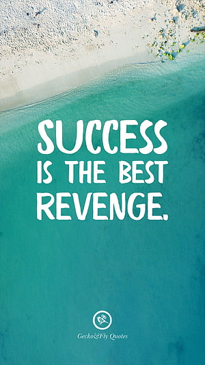 Aerial View of Turquoise Ocean Waves Meeting White Sandy Beach with Motivational Quote HD phone wallpaper