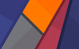 Abstract Geometric Shapes With Orange Blue And Red Diagonal Lines HD wallpaper