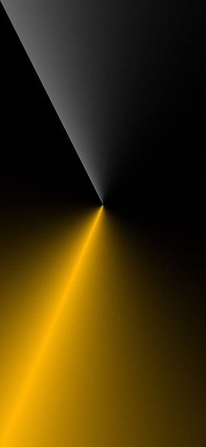 Abstract Yellow Light Beam on Black Background Minimalist Wallpaper HD phone wallpaper