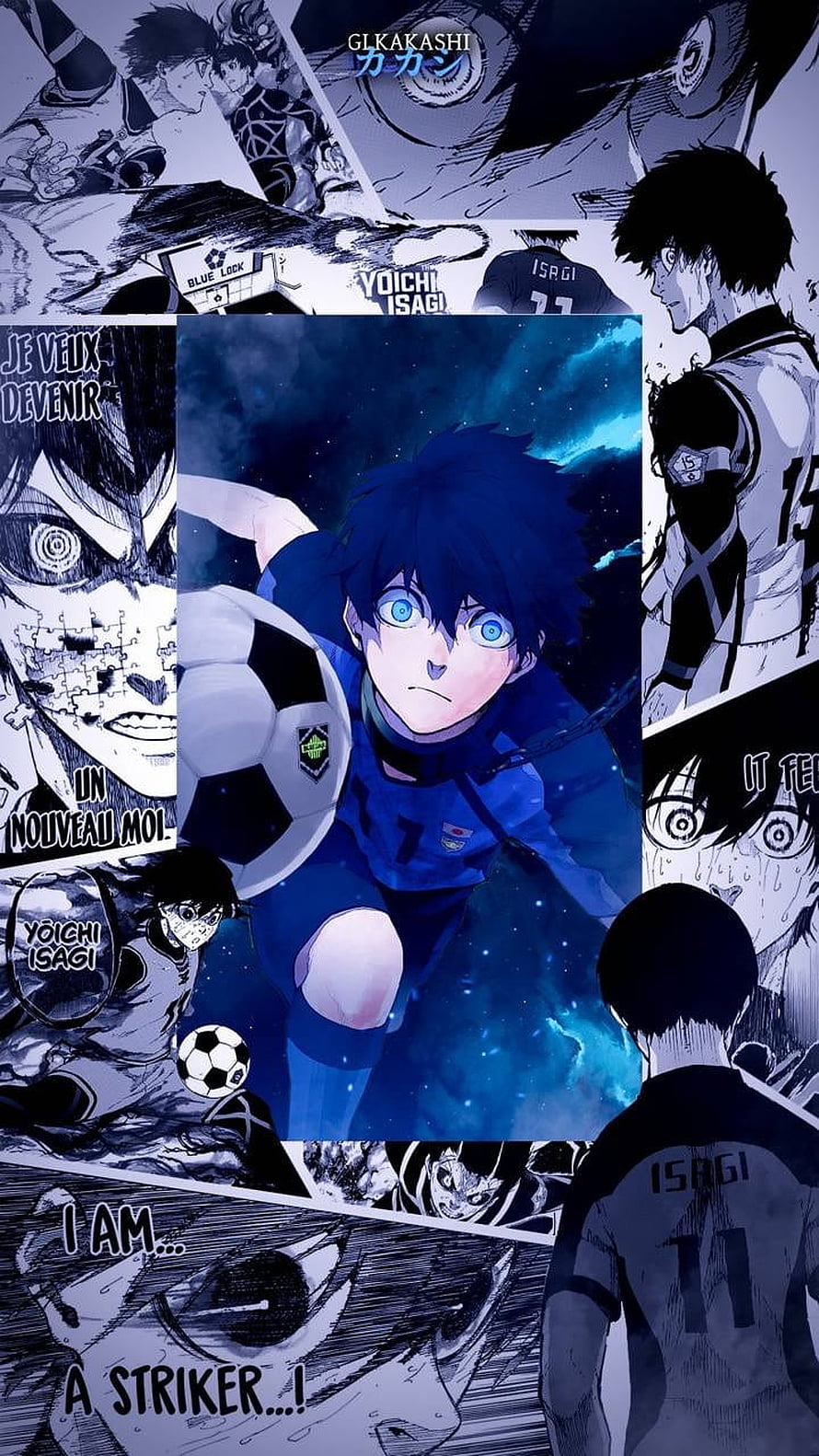 Yoichi Isagi Blue Lock Anime Soccer Player Wallpaper HD phone wallpaper