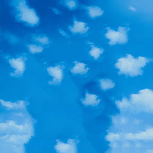 Vibrant Blue Sky with Scattered White Clouds and Soft Natural Light HD phone wallpaper