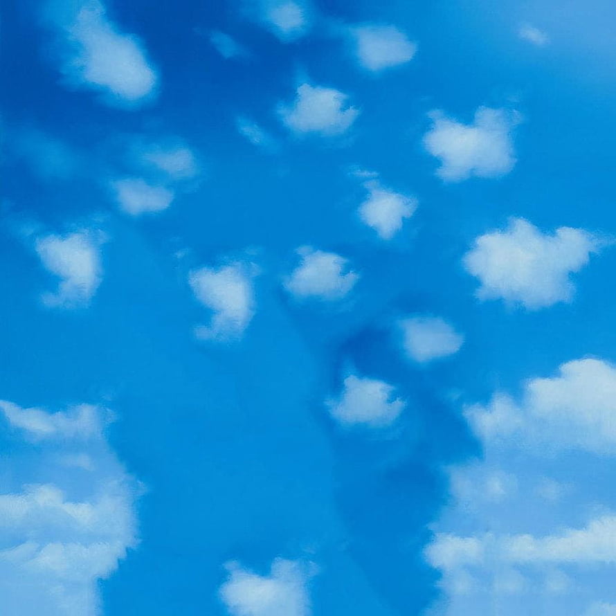 Vibrant Blue Sky with Scattered White Clouds and Soft Natural Light HD phone wallpaper
