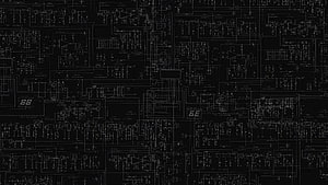 Dark Circuit Board Schematic Pattern with Technical Diagrams and Electronic Components HD wallpaper