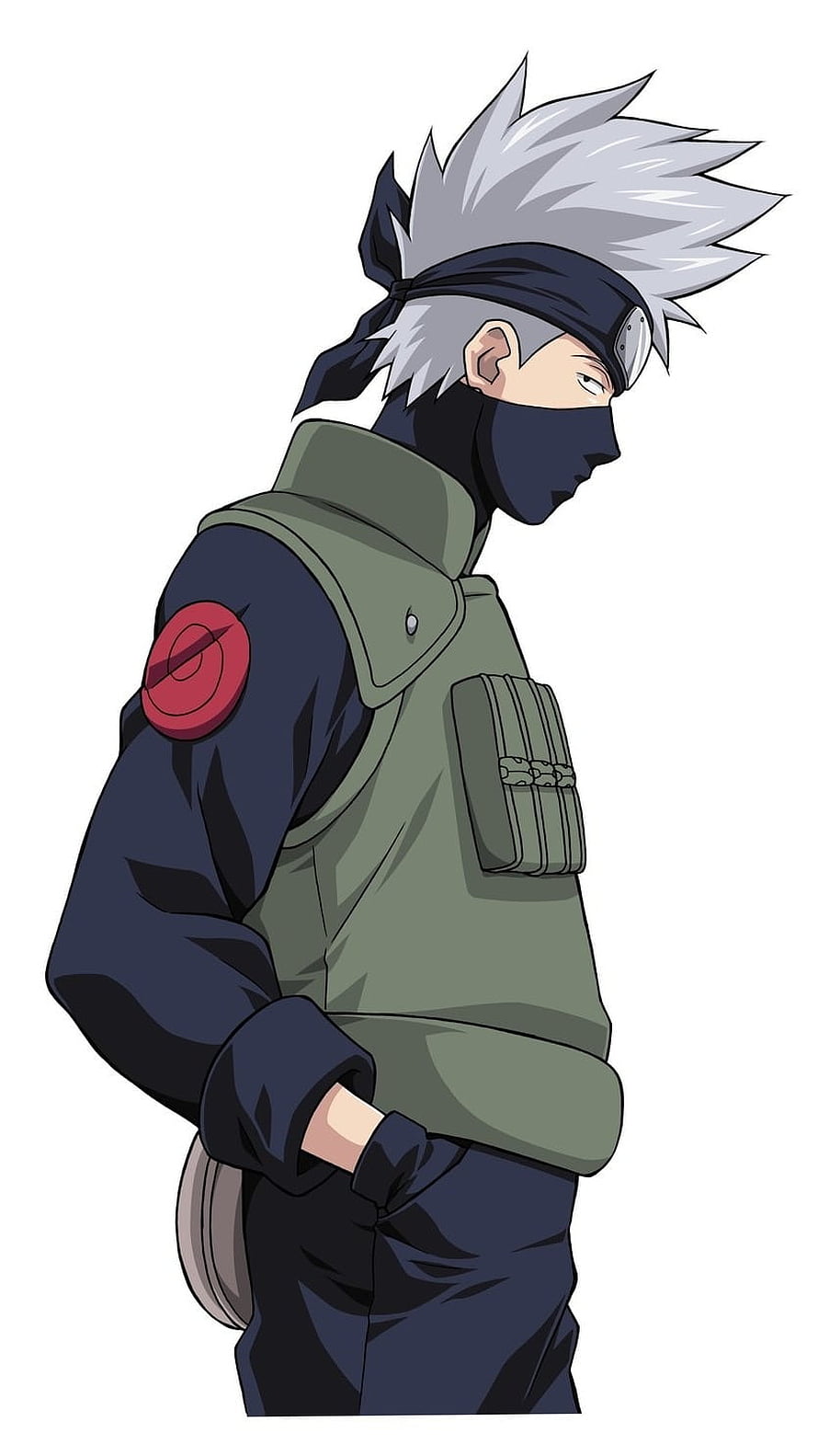 Kakashi Hatake Anime Character Profile Illustration HD phone wallpaper