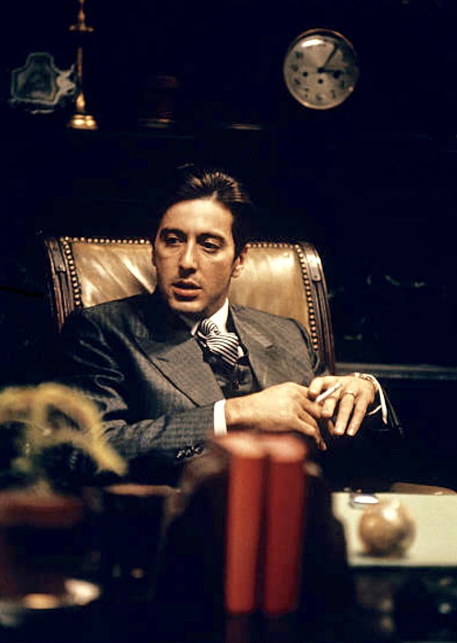 Michael Corleone in The Godfather Part II Cinematic Portrait HD phone wallpaper