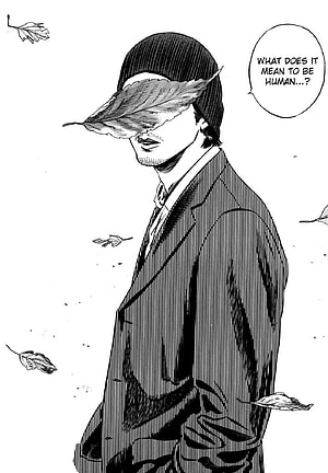 Manga Man With Leaf Over Eyes Asking What It Means To Be Human, Vagabond manga, Manga art, Manga, Homunculus Manga HD phone wallpaper