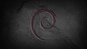 Dark Red Spiral Symbol on Cracked Concrete Background HD wallpaper