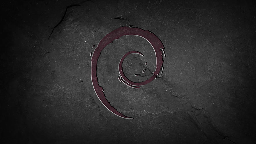 Dark Red Spiral Symbol on Cracked Concrete Background HD wallpaper
