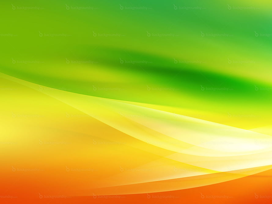 Abstract Green Yellow Orange Gradient Wave Background HD wallpaper