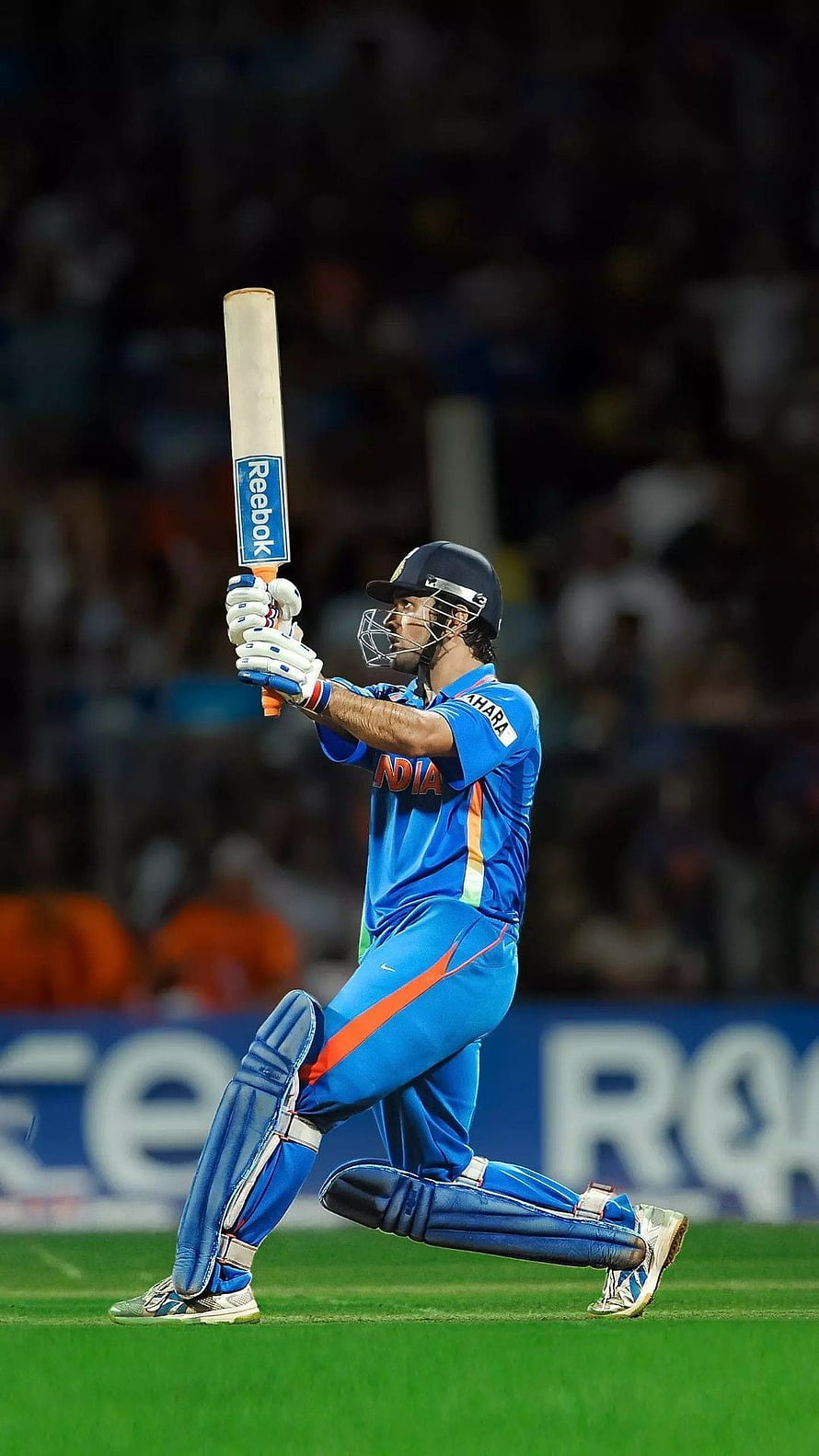 Virat Kohli Playing Cricket For India In Blue Jersey HD phone wallpaper