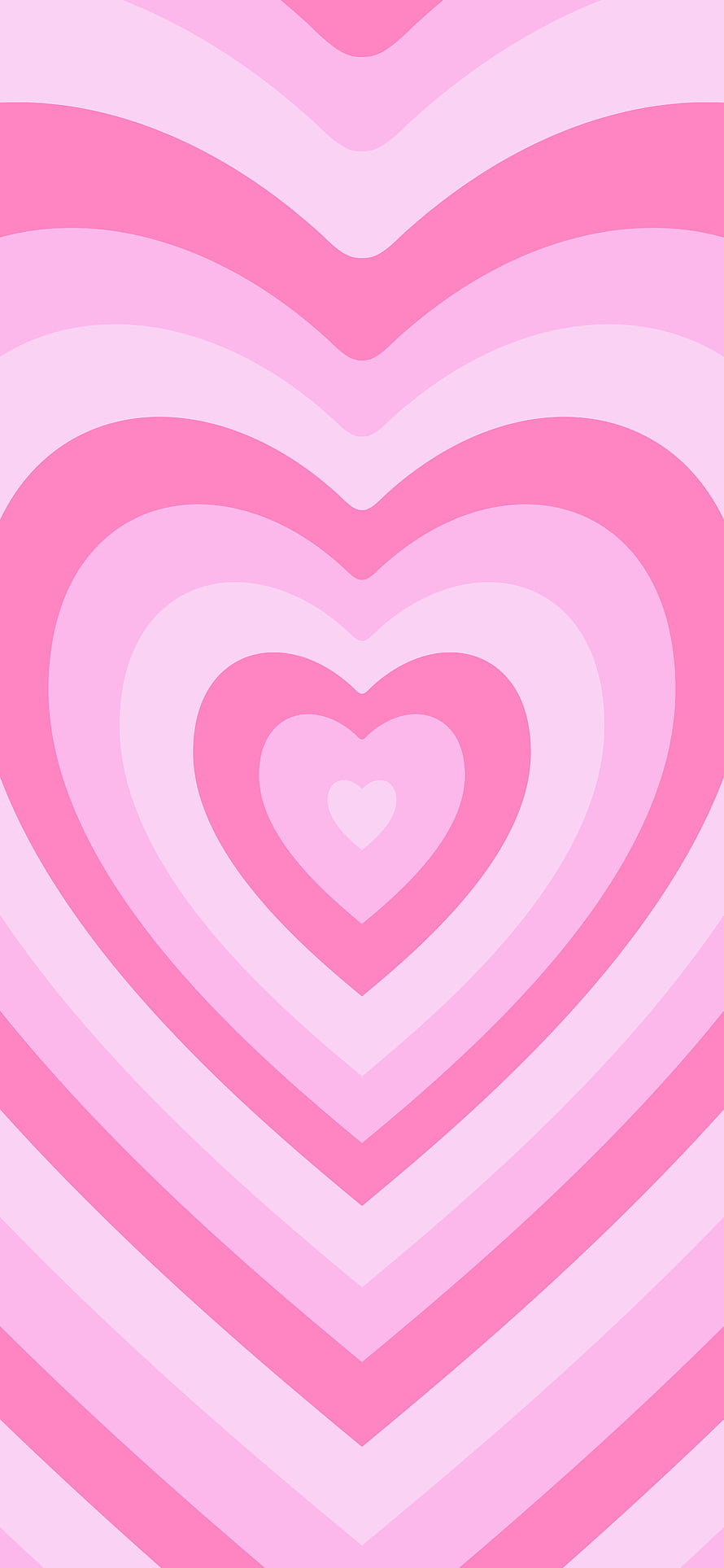 Concentric Pink Heart Pattern Minimalist Aesthetic Wallpaper HD phone wallpaper