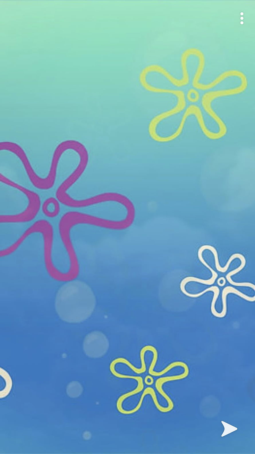 SpongeBob SquarePants Bikini Bottom Flower Pattern Background HD phone wallpaper