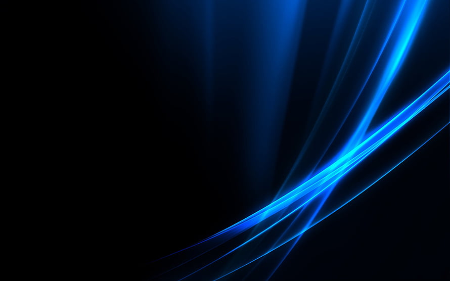 Abstract Blue Light Streaks on Black Background HD wallpaper