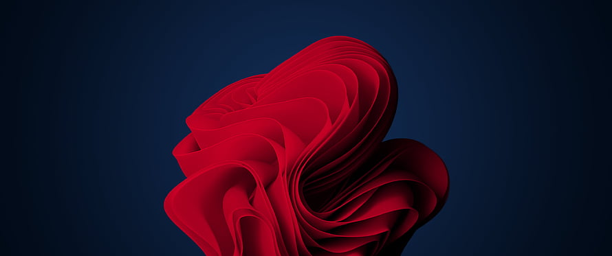 Abstract Red Swirls on Dark Blue Background HD wallpaper