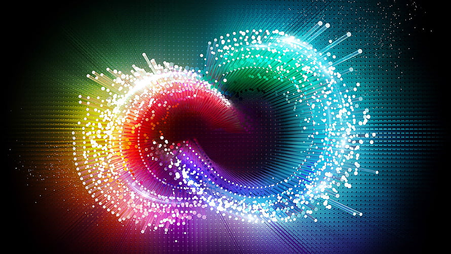 Vibrant Abstract Light Trails and Particle Swirls on Dark Background HD wallpaper