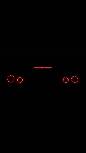 Minimalist Red LED Dots and Line on Black Background HD phone wallpaper