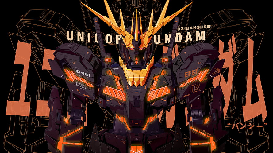 Unicorn Gundam 02 Banshee Anime Mecha Robot Wallpaper HD wallpaper