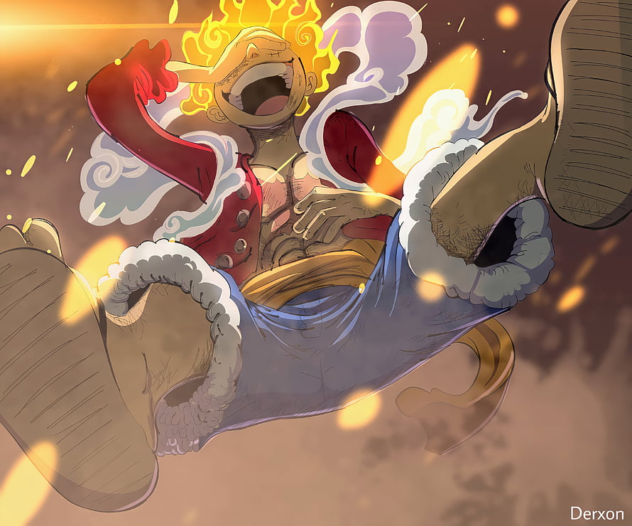 Monkey D. Luffy Gear 5 Sun God Nika Form Anime Wallpaper HD wallpaper