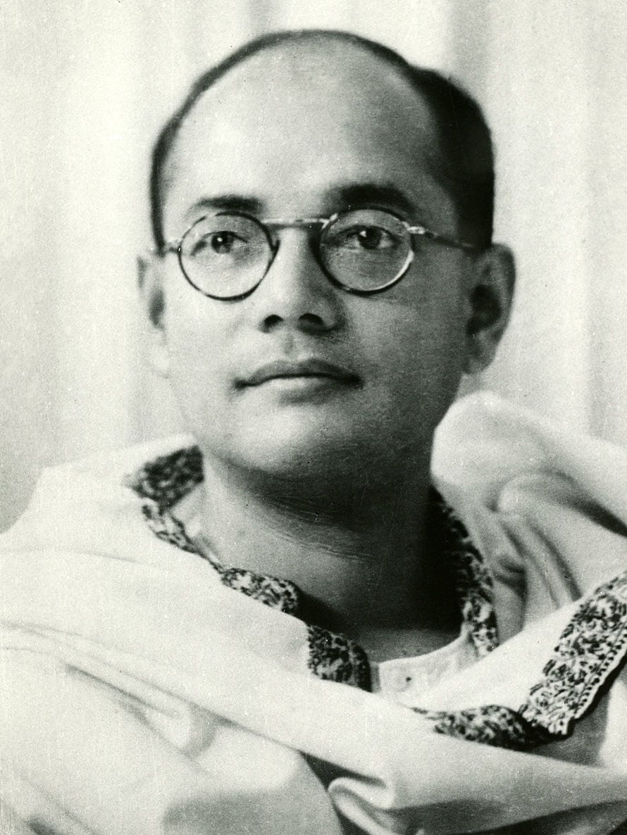 Subhash Chandra Bose Historical Portrait in Traditional Attire HD phone wallpaper