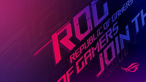 ASUS Republic of Gamers ROG Gaming Logo Wallpaper HD wallpaper