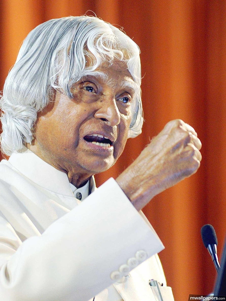 A.P.J. Abdul Kalam Speaking at a Public Event in White Suit HD phone wallpaper