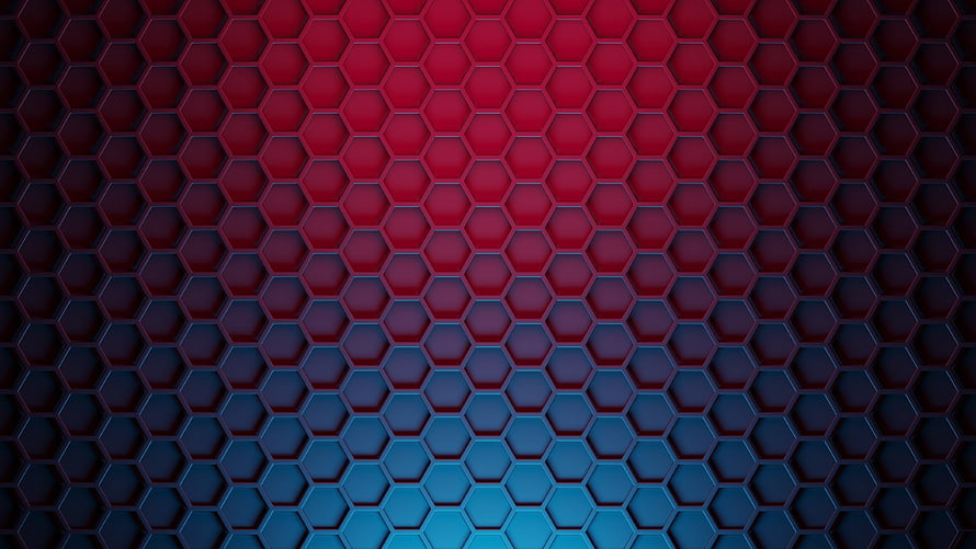 Abstract Red and Blue Hexagon Honeycomb Pattern Background HD wallpaper