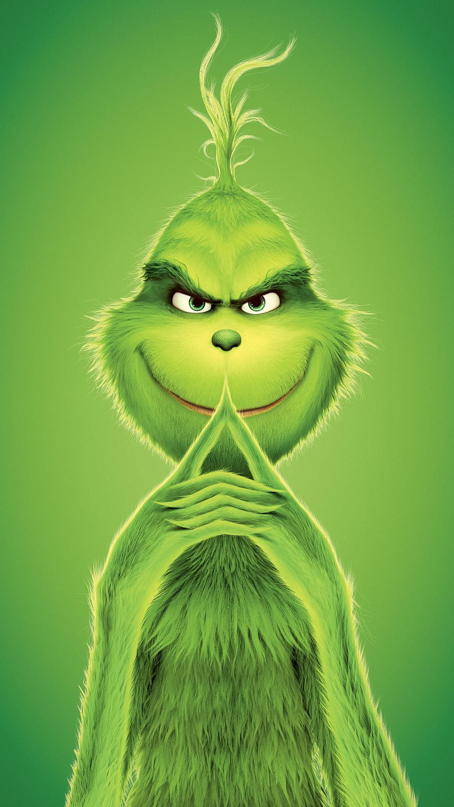The Grinch 2018 Animated Character in Psychedelic Glitch Art Style HD phone wallpaper