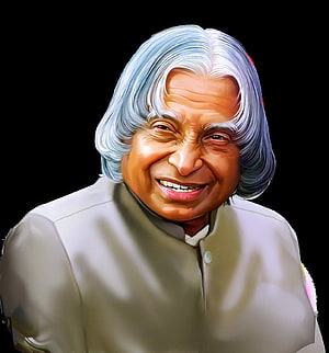 Portrait of A.P.J. Abdul Kalam Smiling in White Suit HD phone wallpaper