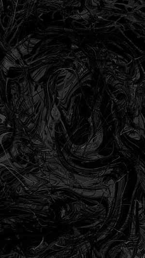 Dark Abstract Liquid Texture with Swirling Black and Grey Patterns HD phone wallpaper