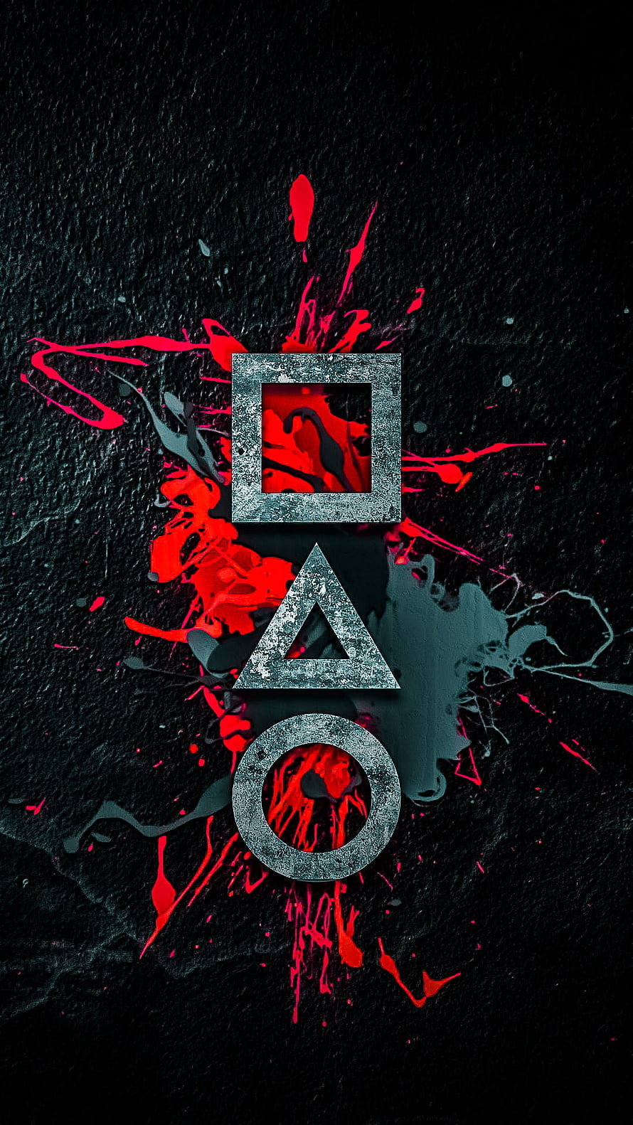 Metal Gear Solid Delta Symbol Wallpaper with Red Splatter HD phone wallpaper