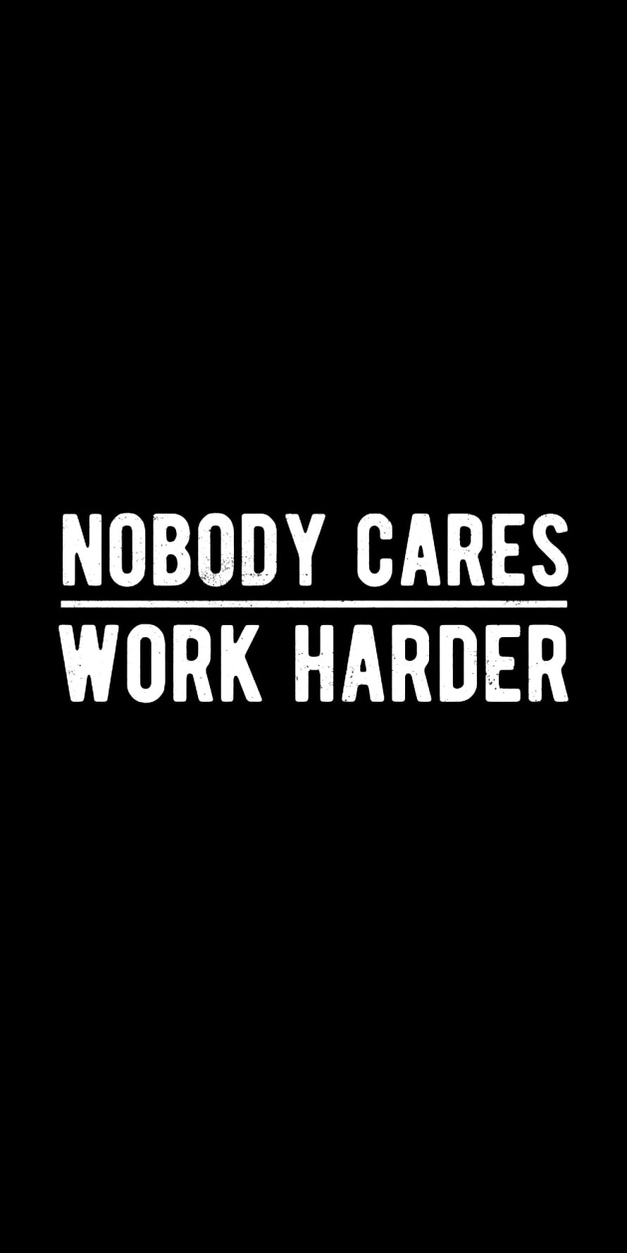 Minimalist Black Background with Bold White Motivational Typography HD phone wallpaper