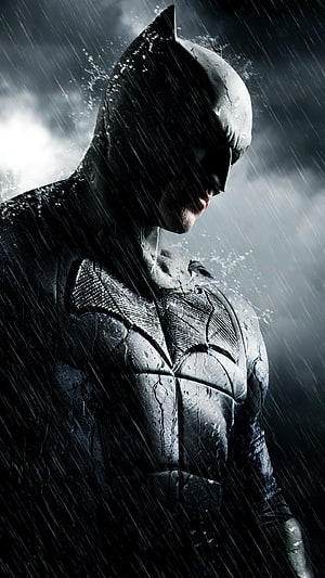 Batman in Heavy Rainstorm Wearing Dark Armored Suit with Dramatic Lighting, Bat Man Samsung Galaxy S6, S7 , Google Pixel XL , Nexus 6, 6P , LG G5 , , Background, and, 1440X2560 HD phone wallpaper