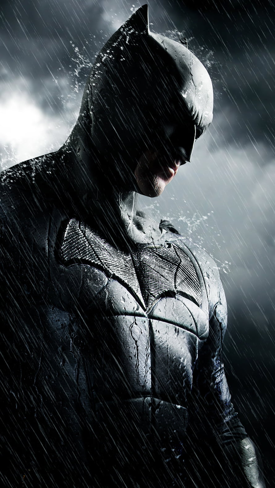 Batman in Heavy Rainstorm Wearing Dark Armored Suit with Dramatic Lighting, Bat Man Samsung Galaxy S6, S7 , Google Pixel XL , Nexus 6, 6P , LG G5 , , Background, and, 1440X2560 HD phone wallpaper