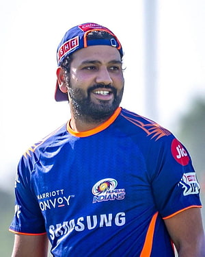 Rohit Sharma Mumbai Indians Cricket Player Portrait HD phone wallpaper